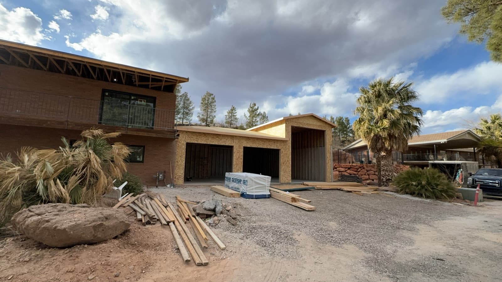 New home under construction in Southern Utah