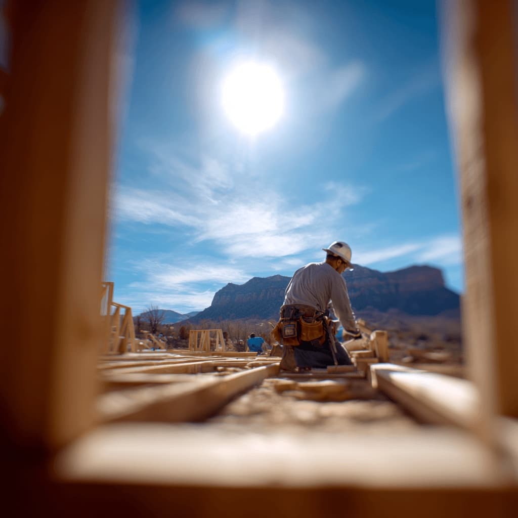 Framing against the Southern Utah red rock